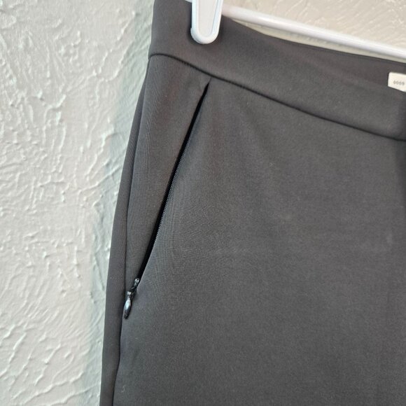 Good American Scuba Pants Sz 10 Flare Black High Waisted Dressy Career Trousers - Picture 5 of 13